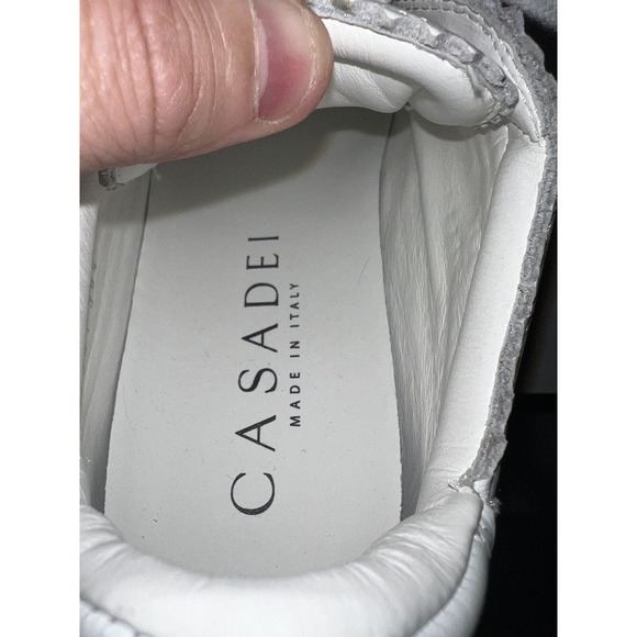 Casadei Nexus Hanoi Woman’s White On White Size US 8 1/2 EUC Made In Italy - Picture 8 of 16